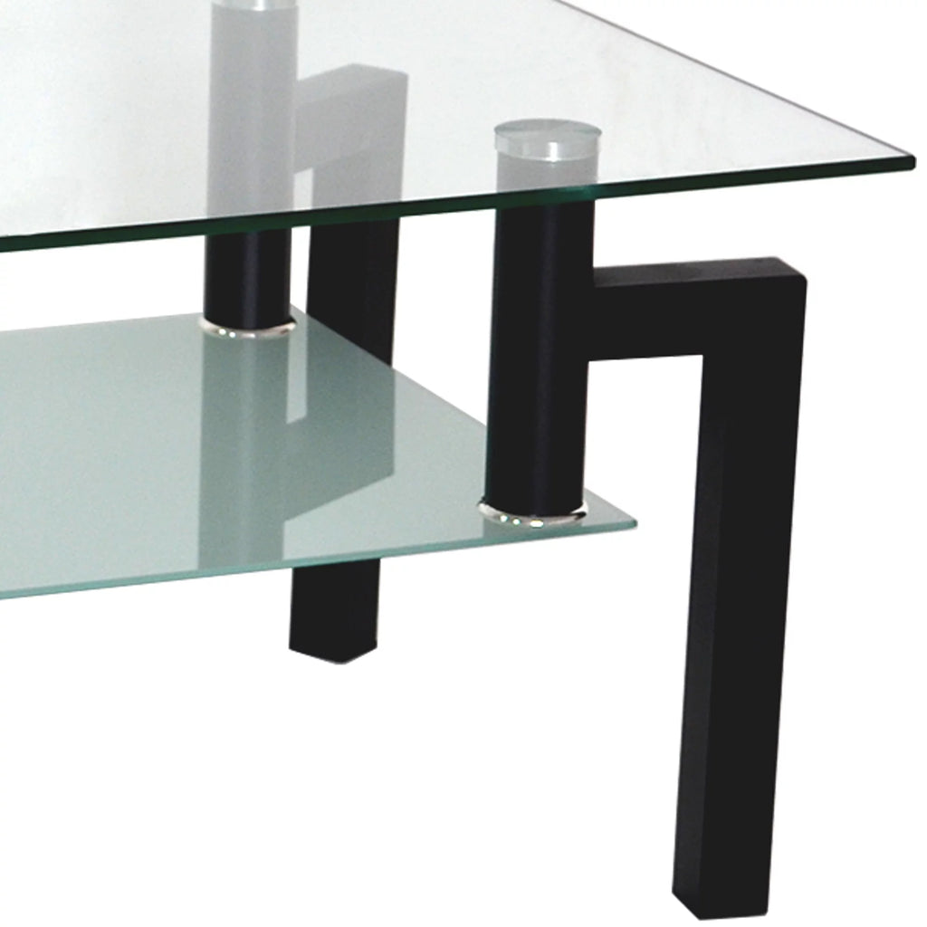 Black Glass Coffee Table D544