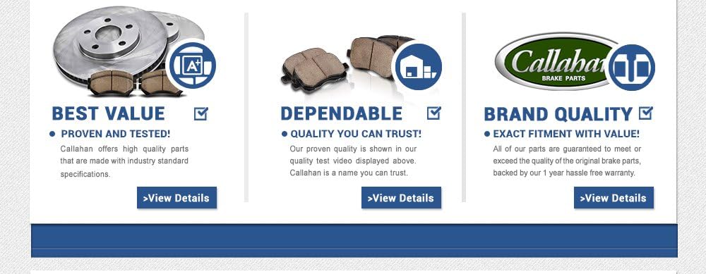 Front 5 Lug Brake Rotors + Metallic Brake Pads Pack of 2 P851623