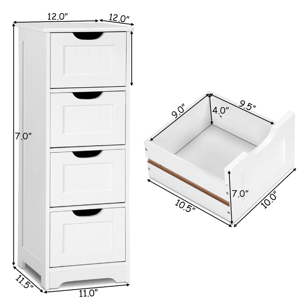 4 Drawers Bathroom Cabinet B847733