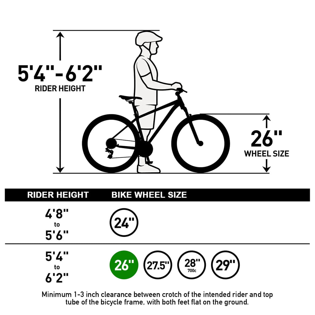 26 inch Mountain Bike 21 Speed Dual Disc Brake Front Suspension K492202