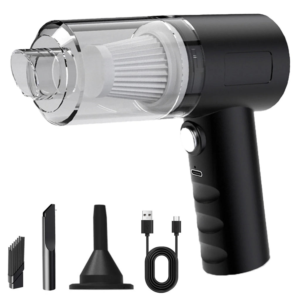 Cordless Handheld Car Vacuum Cleaner, 120W Rechargeable Mini Black H8527