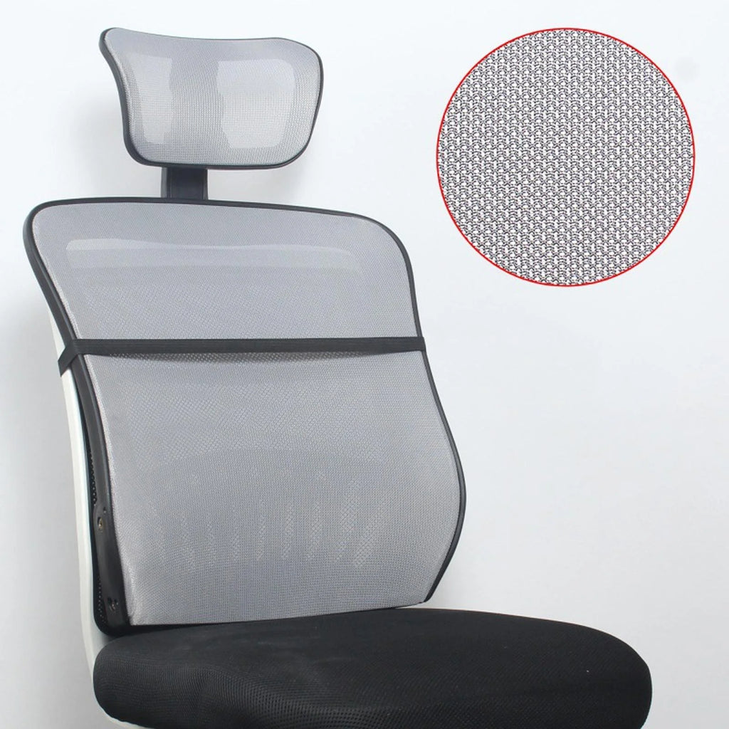 Office Chair Mesh Back Support with Headrest J190