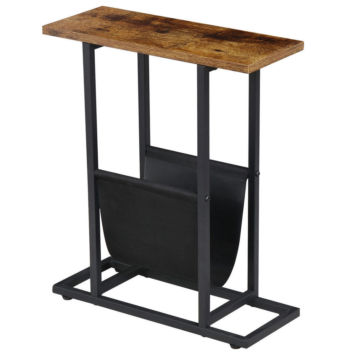Narrow End Table with Side Pocket J3896