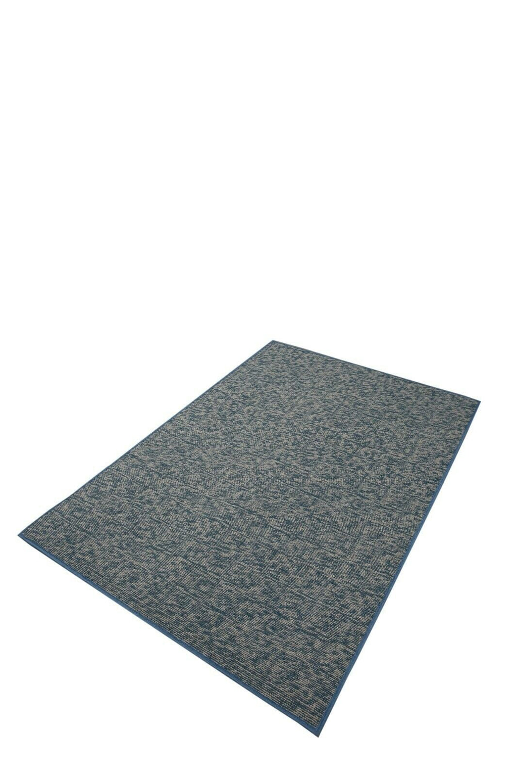 Blue 60" x 120" Half Round Solid Color Rug A370