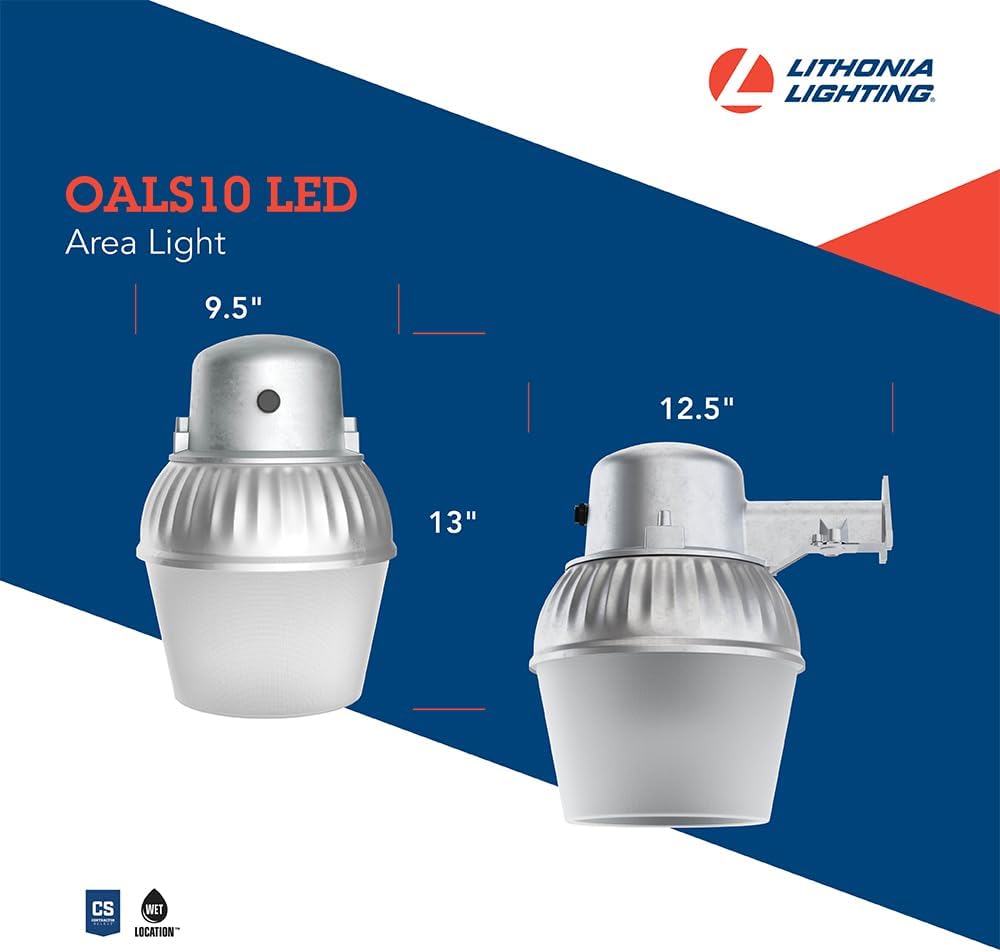 Gray Outdoor LED Area Light with Photocell G85928