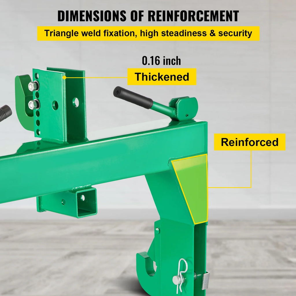 3-Point Quick Hitch, 3000 lbs Lifting Capacity, Category 1 & 2 Y787270