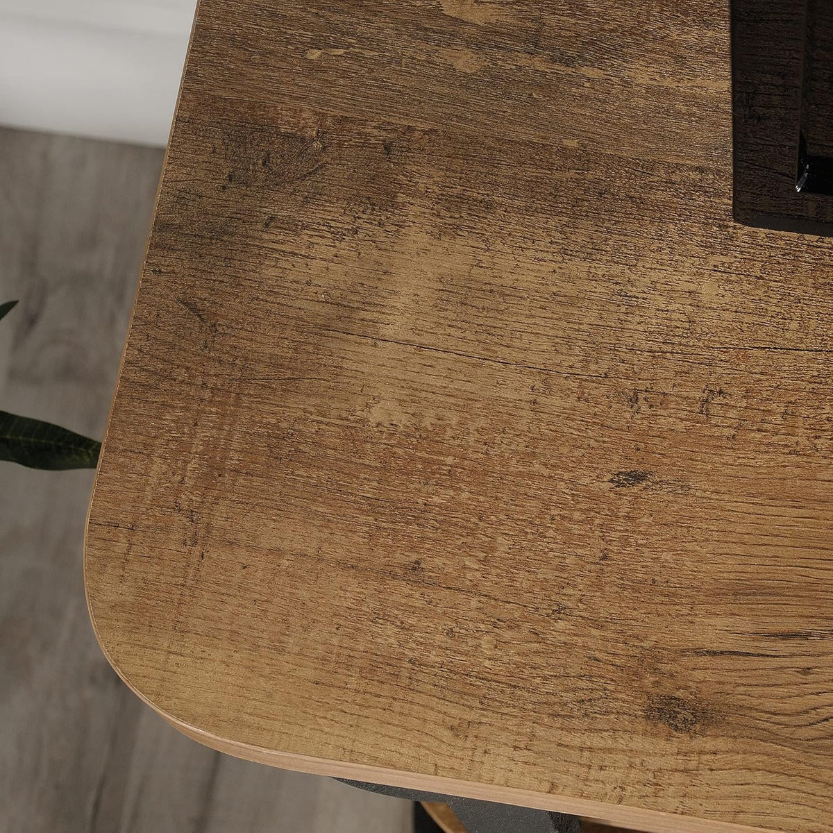 TV Credenza, Etched Oak Finish F6820