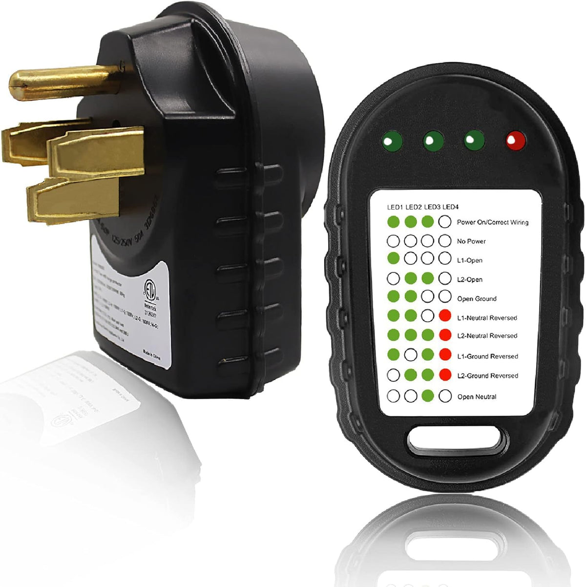 50 AMP Surge Protector and Circuit Analyzer Kit, Pack of 2 B3582