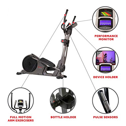 Programmable 16 Electro-Magnetic Elliptical Cross Trainer Exercise Machine L17592