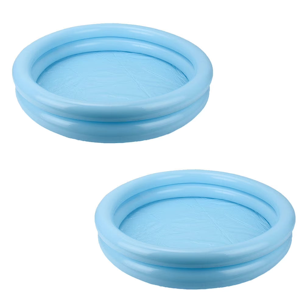 2 Pcs Plastic Sandbox Tray Swimming Pool Toys L59606