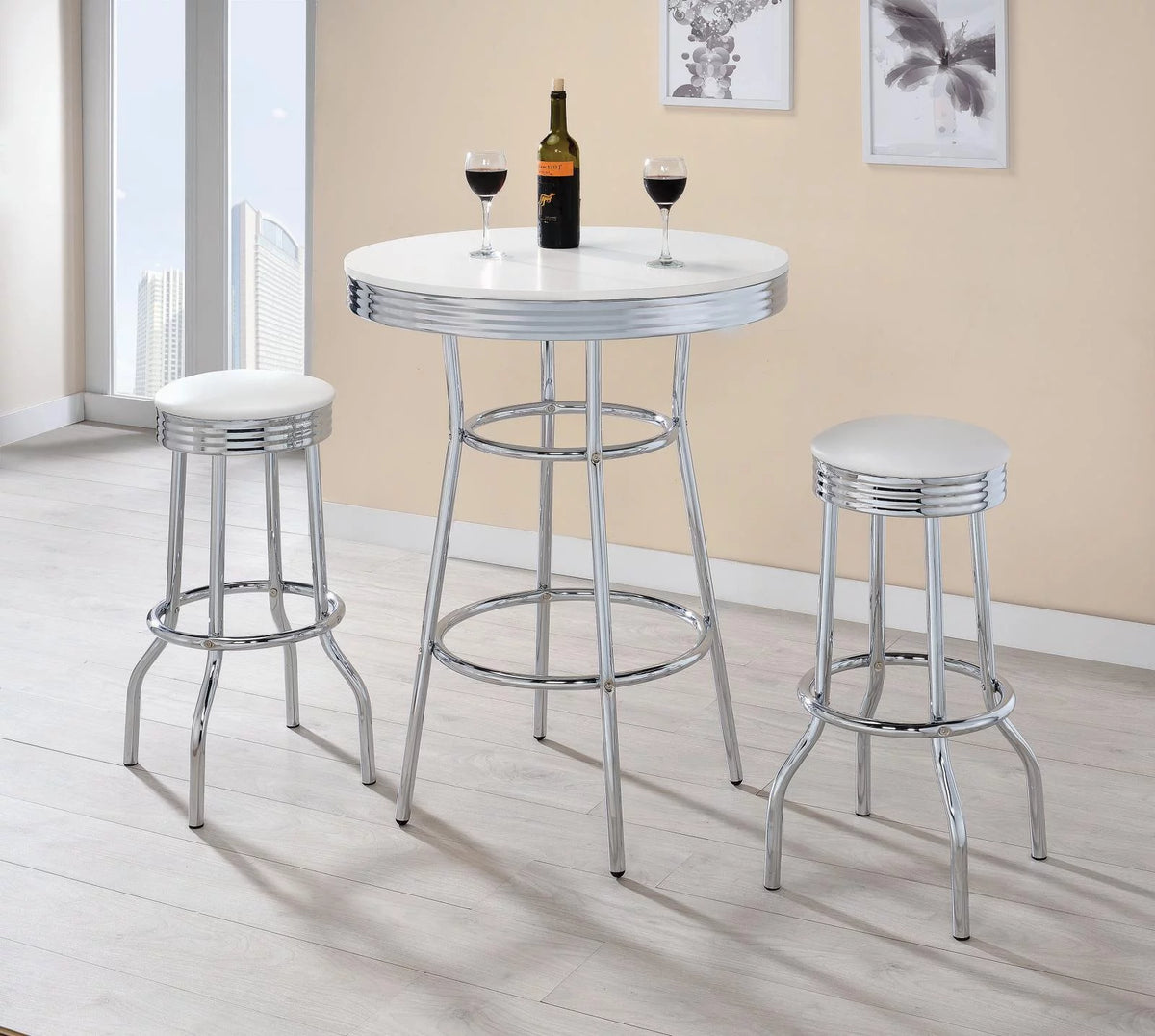 White Retro Bar Z32889