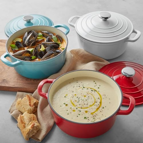 Enameled Cast Iron Covered Dutch Oven, 4 qt. Y2813