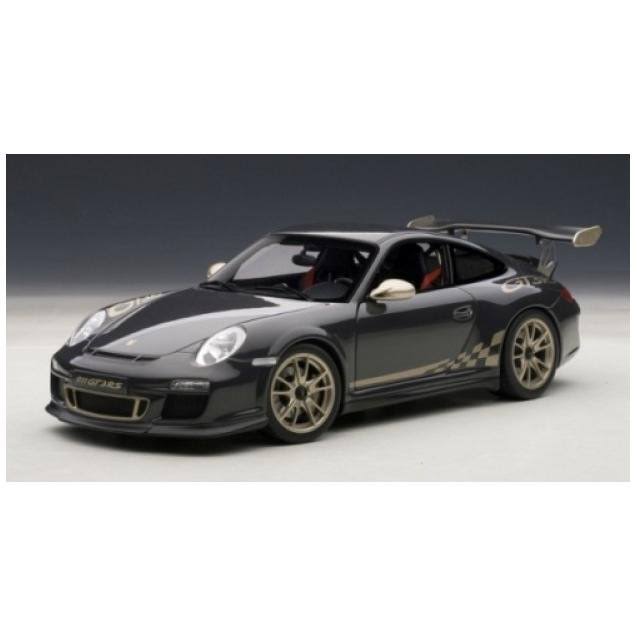 Grey Black with White Gold Stripes 1/18 Diecast Car Model D8385