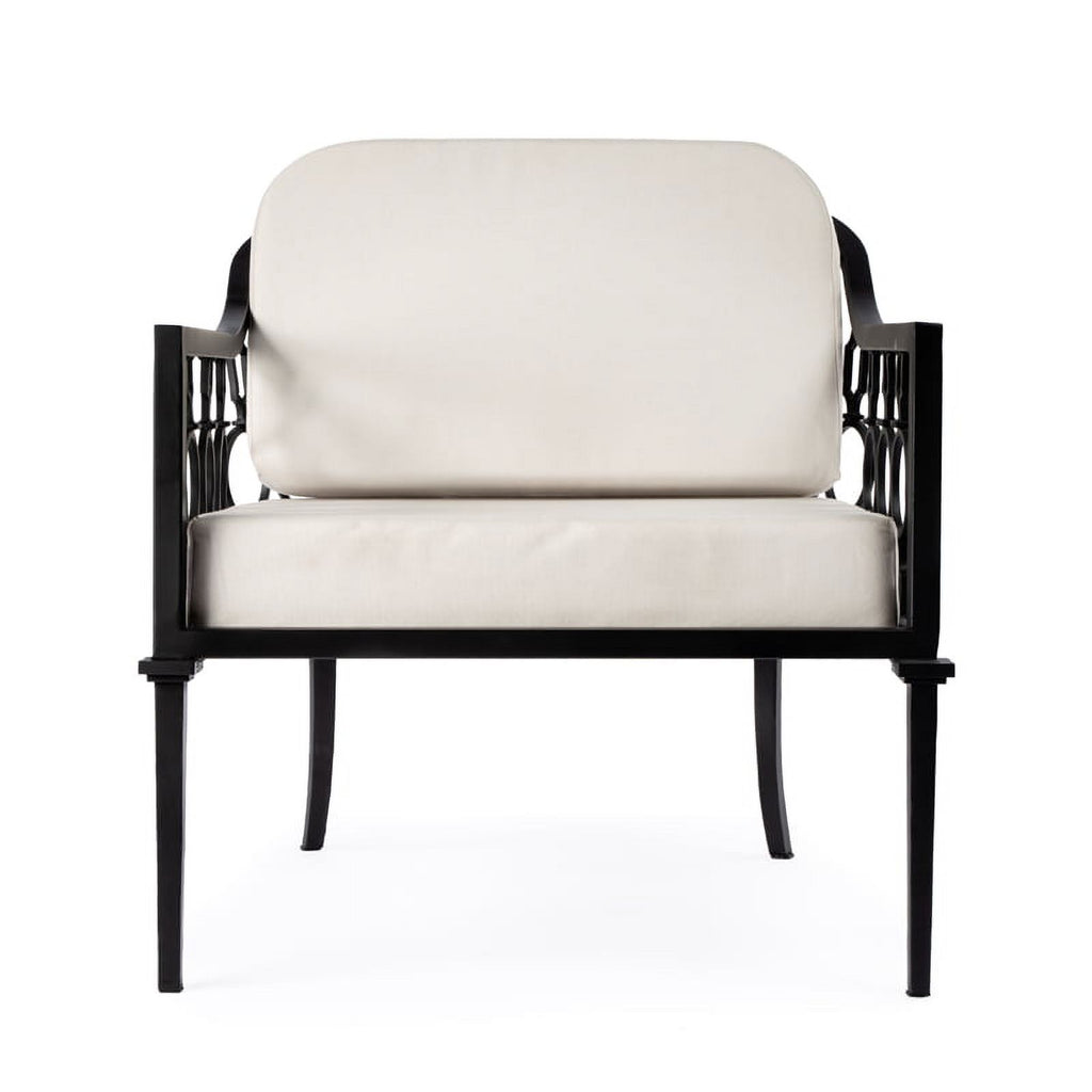 Black Outdoor Sofa and Lounge Chair 2-Piece Set C302733