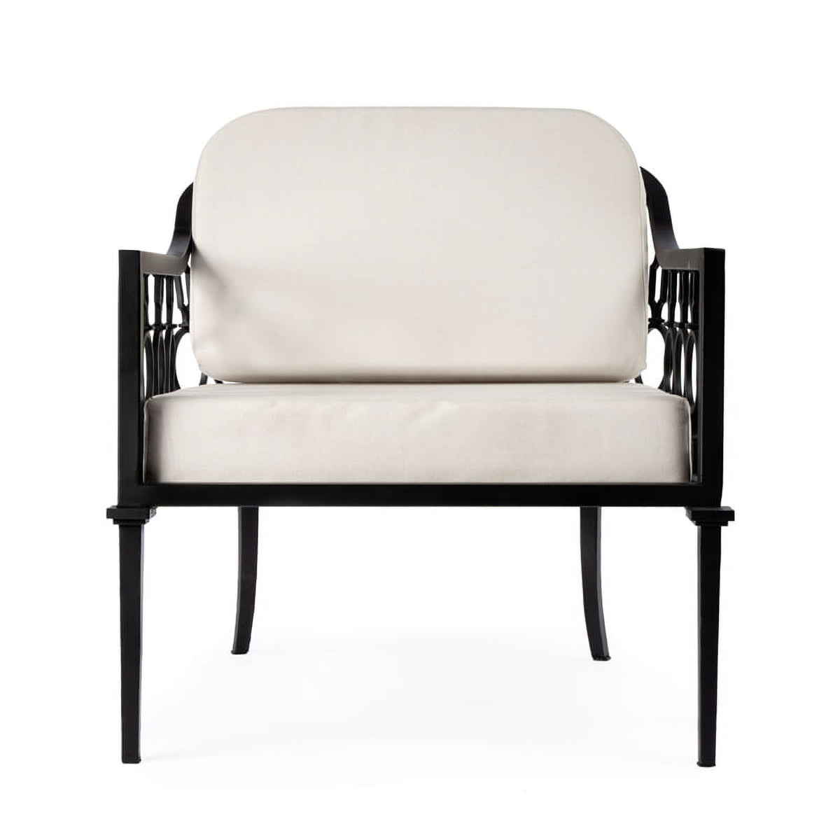 Black Outdoor Sofa and Lounge Chair 2-Piece Set C302733