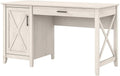 54W Linen White Oak Computer Desk with Storage P292