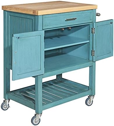 Teal Kitchen Cart F4273