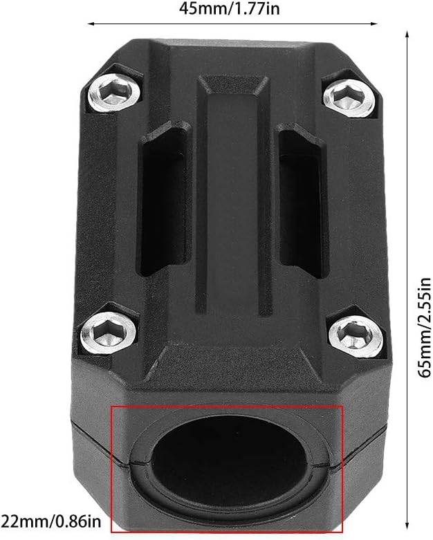 Black 3 Pair Universal Motorcycle Bumper Blocks Engine Guard Y1301