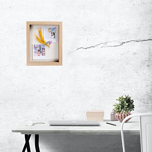 11” x 11” Dark Oak Wooden Shadow Box Frame with Tempered Glass O76316