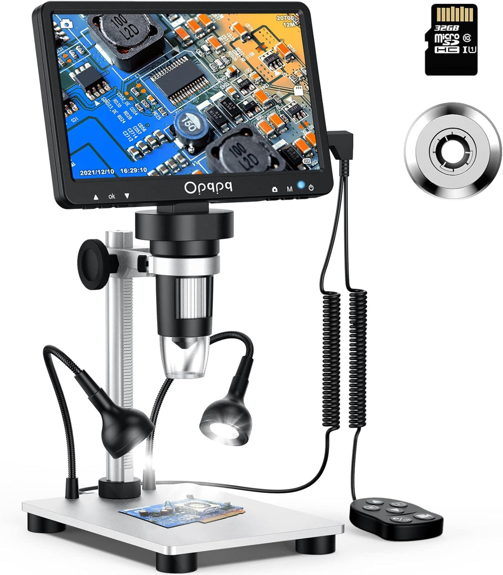 7 LCD Digital Microscope 10-1200X Magnification 1080P Video Camera D187212