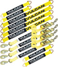 Complete Axle Strap Tie Down Kit with Snap Hook Ratchet Straps - Yellow - Includes (4) 22 Axle Straps, (4) 36 Axle Straps, and (4) 8' Snap Hook Ratchet Straps N11653