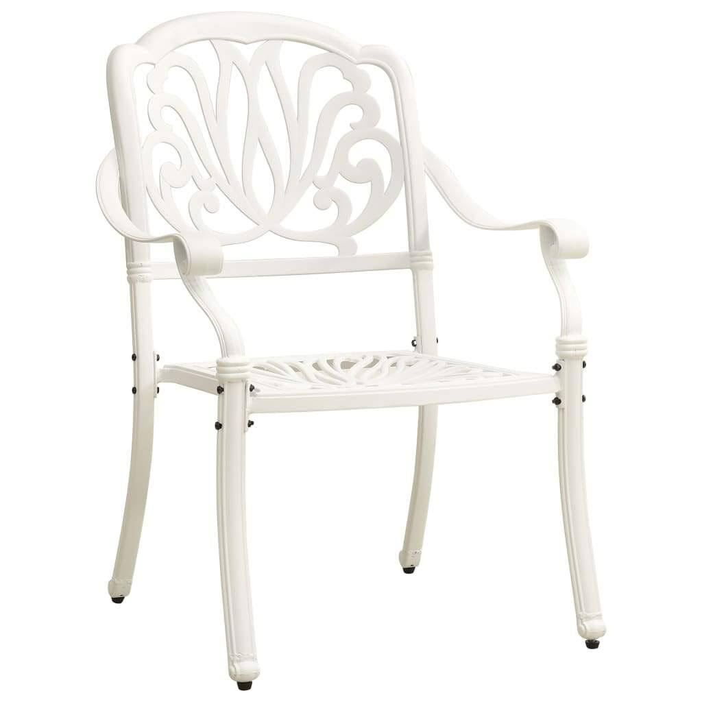 3 Piece Bistro Set Cast Aluminum White P57985