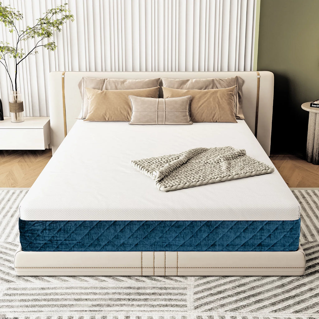 10'' Full Hybrid Mattress Plush Gel Memory Foam D404417