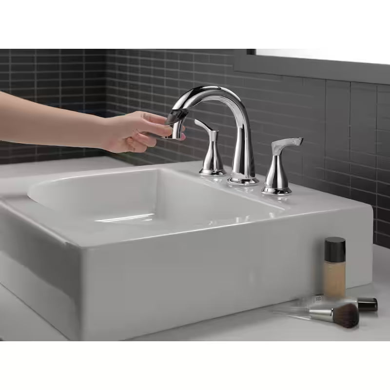 8 in. Widespread 2-Handle Bathroom Faucet with Pull-Down Spout in Chrome H159