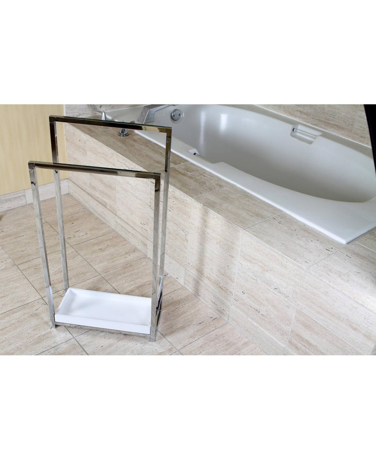 Oil Rubbed Bronze 2-Tier Steel Towel Rack V89277
