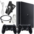 PlayStation 4 Slim 500GB Console Bundle with 2 Dualshock 4 Wireless Controllers H90258