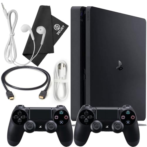 PlayStation 4 Slim 500GB Console Bundle with 2 Dualshock 4 Wireless Controllers H90258