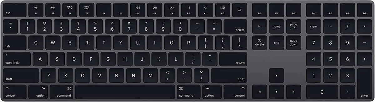 Wireless Magic Keyboard with Numeric Keypad Space Gray W21275