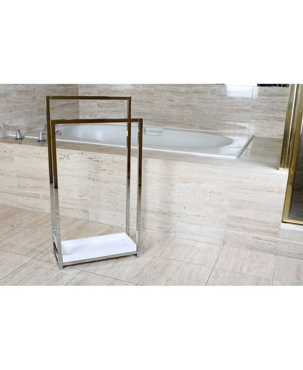 Oil Rubbed Bronze 2-Tier Steel Towel Rack V89277