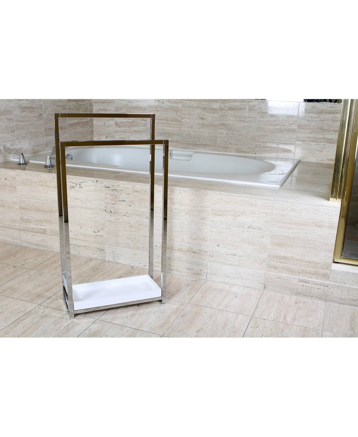 Oil Rubbed Bronze 2-Tier Steel Towel Rack V89277