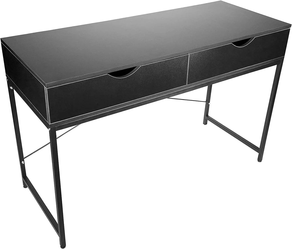 Black Computer Desk with Drawers F57733