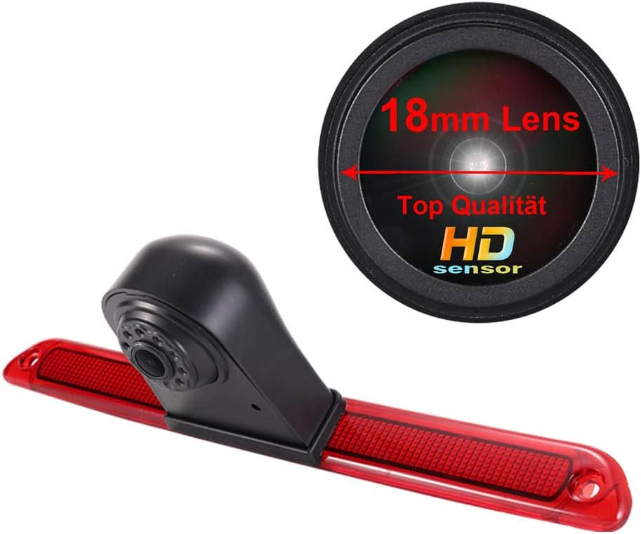 Car Third Roof Top Mount Brake Lamp Camera Brake Light Rear View Backup Camera Y581866