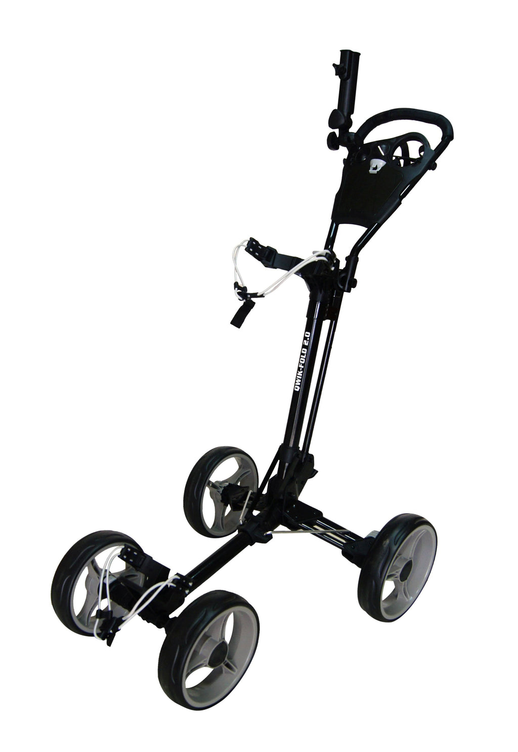 4 Wheel Folding Push Pull Golf Cart Black/Blue X517730
