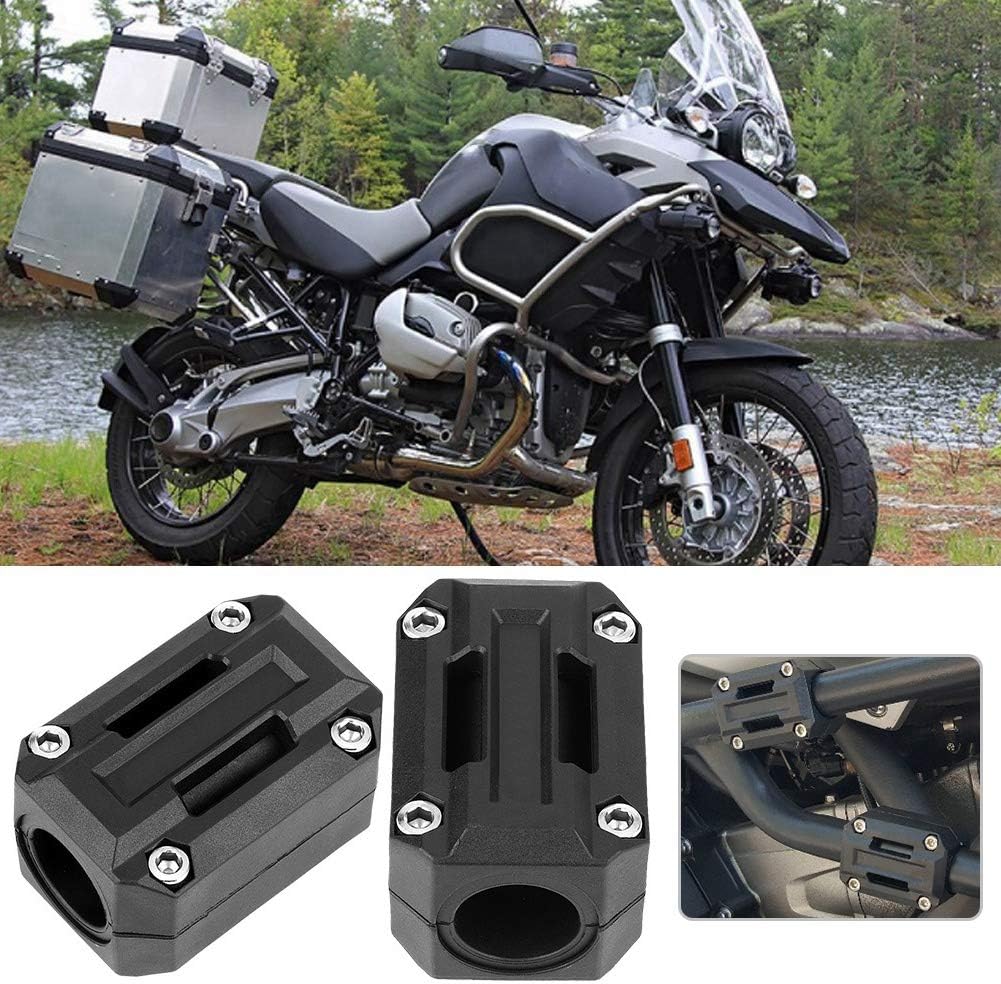 Black 3 Pair Universal Motorcycle Bumper Blocks Engine Guard Y1301