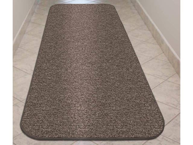 Pebble Gray 18 ft. x 36 in. Skid-Resistant Carpet Runner M412