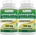 Ashwagandha Extract 500 Mg 120 Capsules Pack of 2 T23558