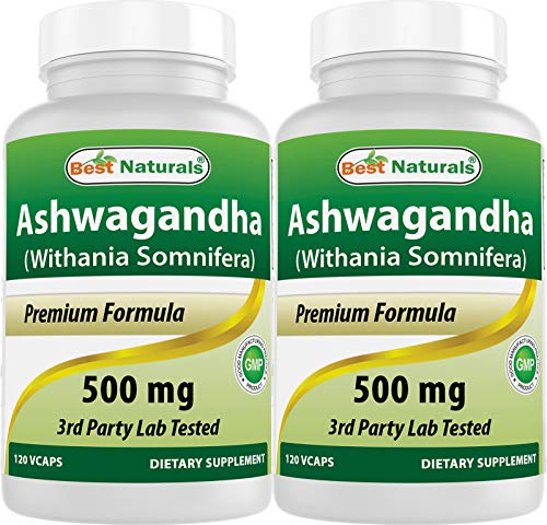 Ashwagandha Extract 500 Mg 120 Capsules Pack of 2 T23558