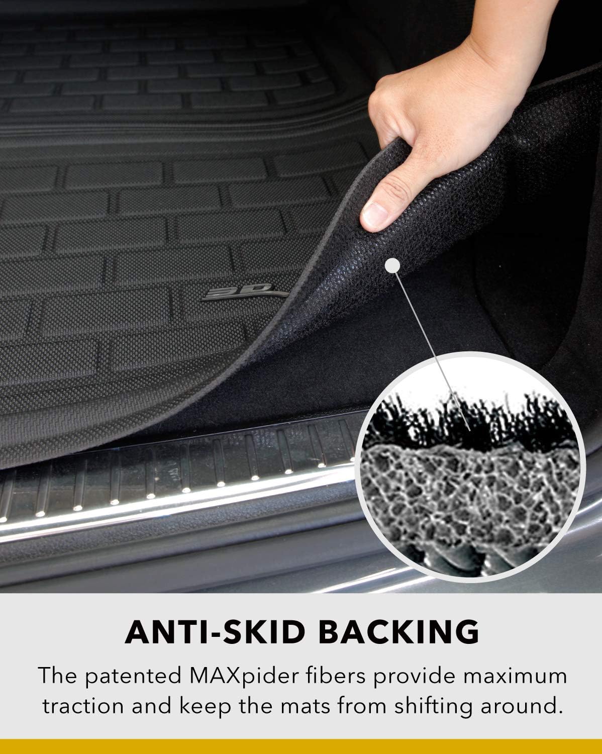 All-Weather Rear Trunk Well Mat for Tesla Model Y 7-Seat 2021 Custom Fit Cargo Liner G783773