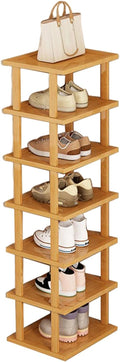 Bamboo 7-Tier Shoe Rack Storage Organizer Shelf Y232853