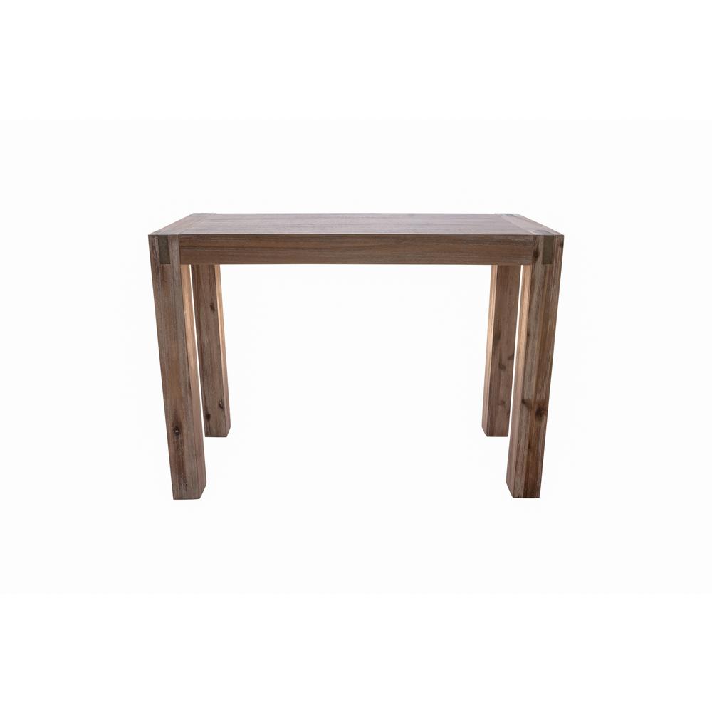 Brushed Driftwood Acacia Wood Media Console Table U17715
