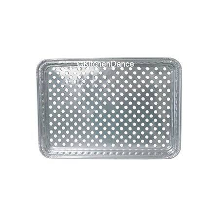 Disposable Aluminum Foil Grill Topper Pan, Pack of 20, Silver U33645