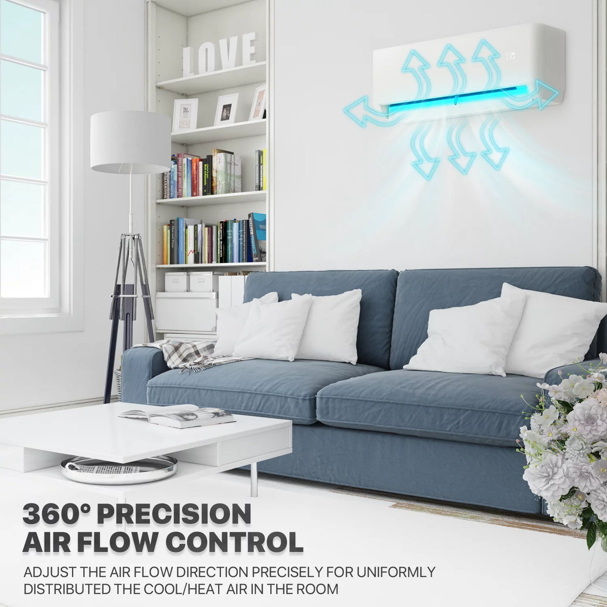 12000 BTU 22 SEER Mini Split Air Conditioner & Heater with WIFI G38204