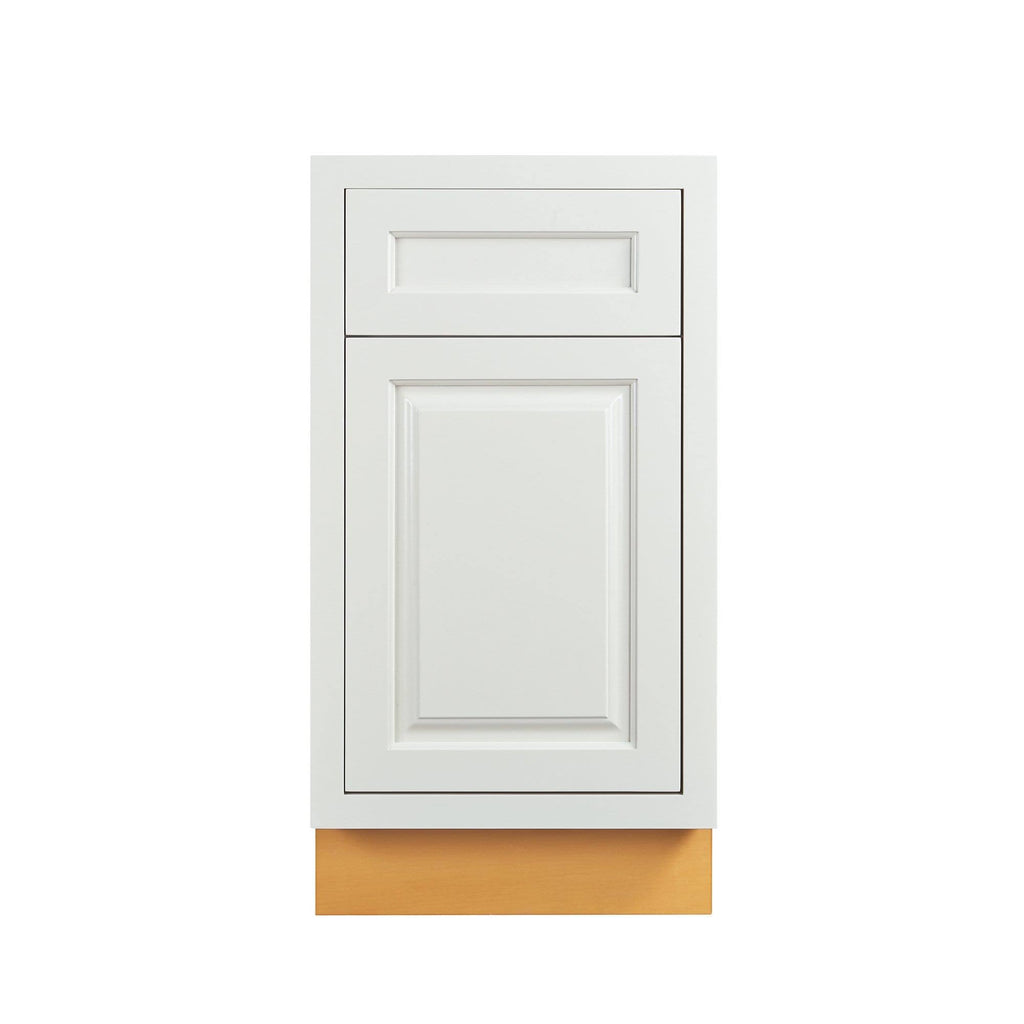 White Inset Raised Panel Base Cabinet J47963