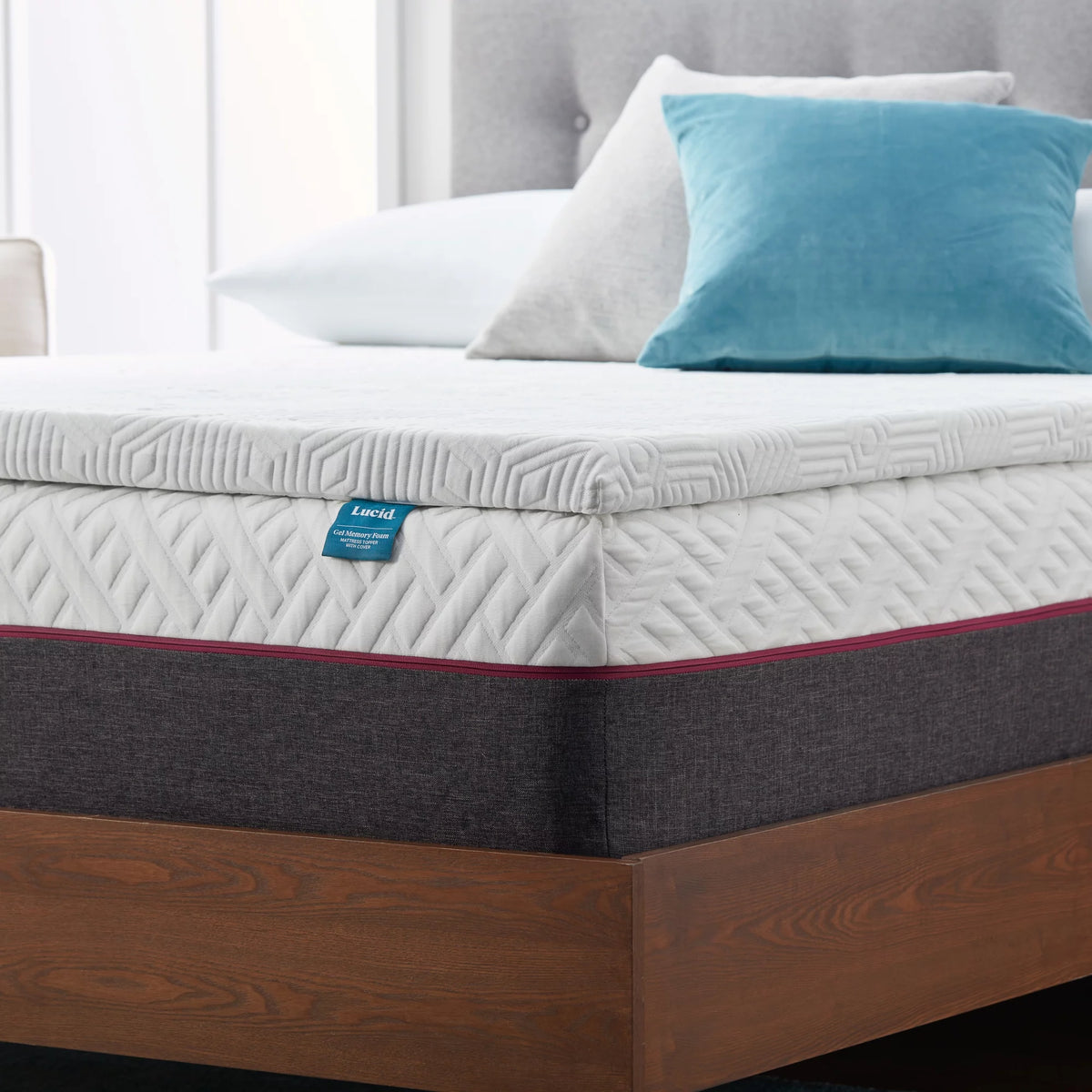 2" Cooling Gel Memory Foam Mattress Topper with Cover, Full D835235