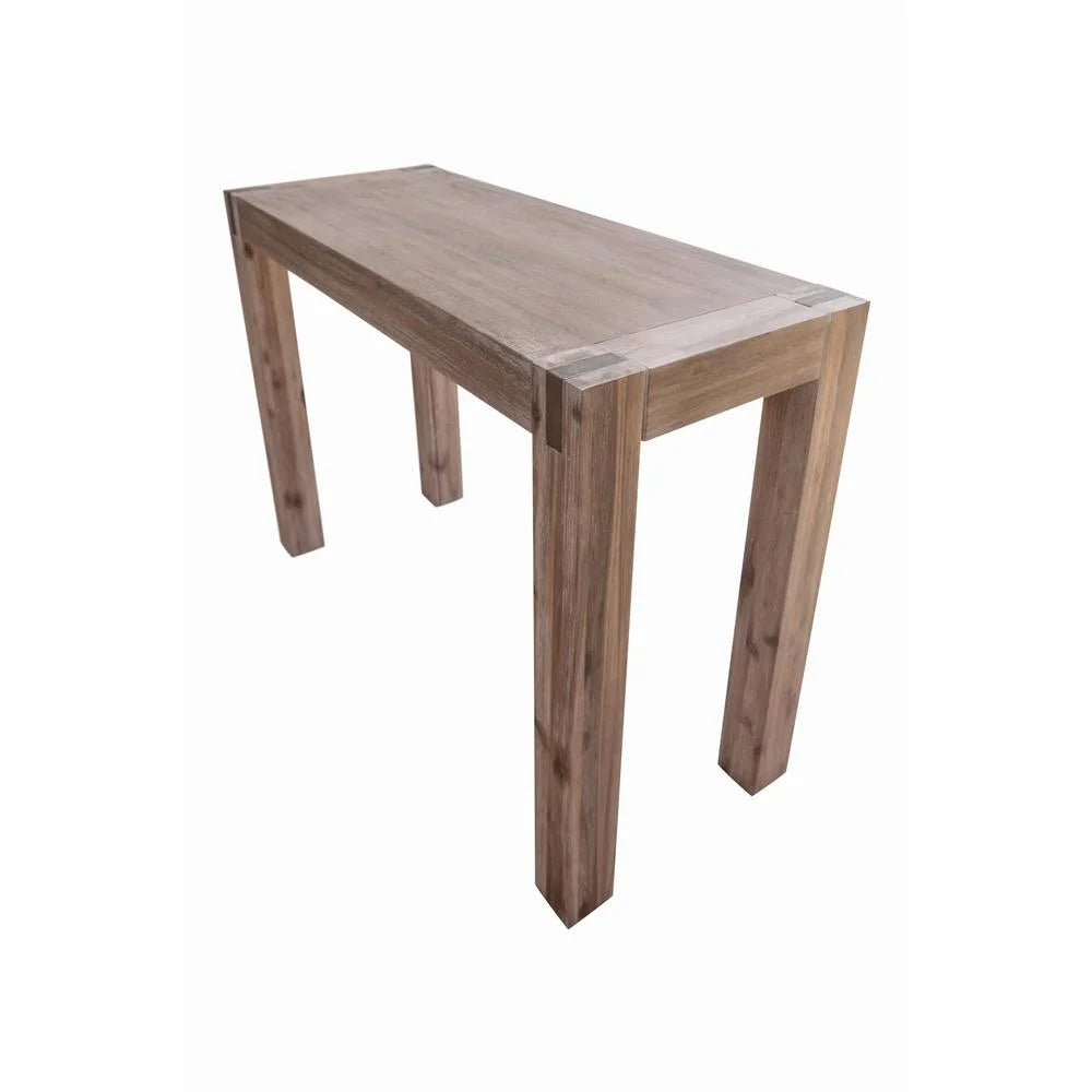 Brushed Driftwood Acacia Wood Media Console Table U17715
