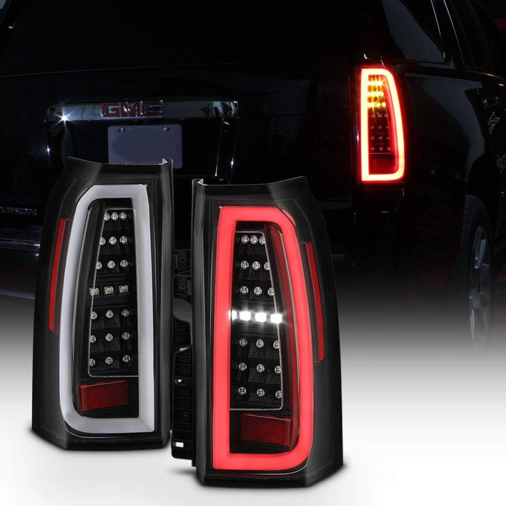 Black Full LED Tail Lights Pair Set E35163